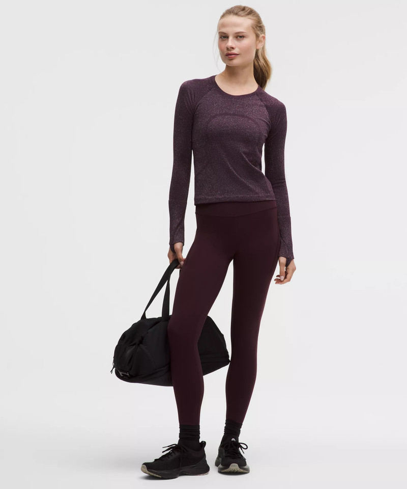 lululemon Swiftly Tech Long-Sleeve Shirt 2.0 Waist Length *Sparkle outlook