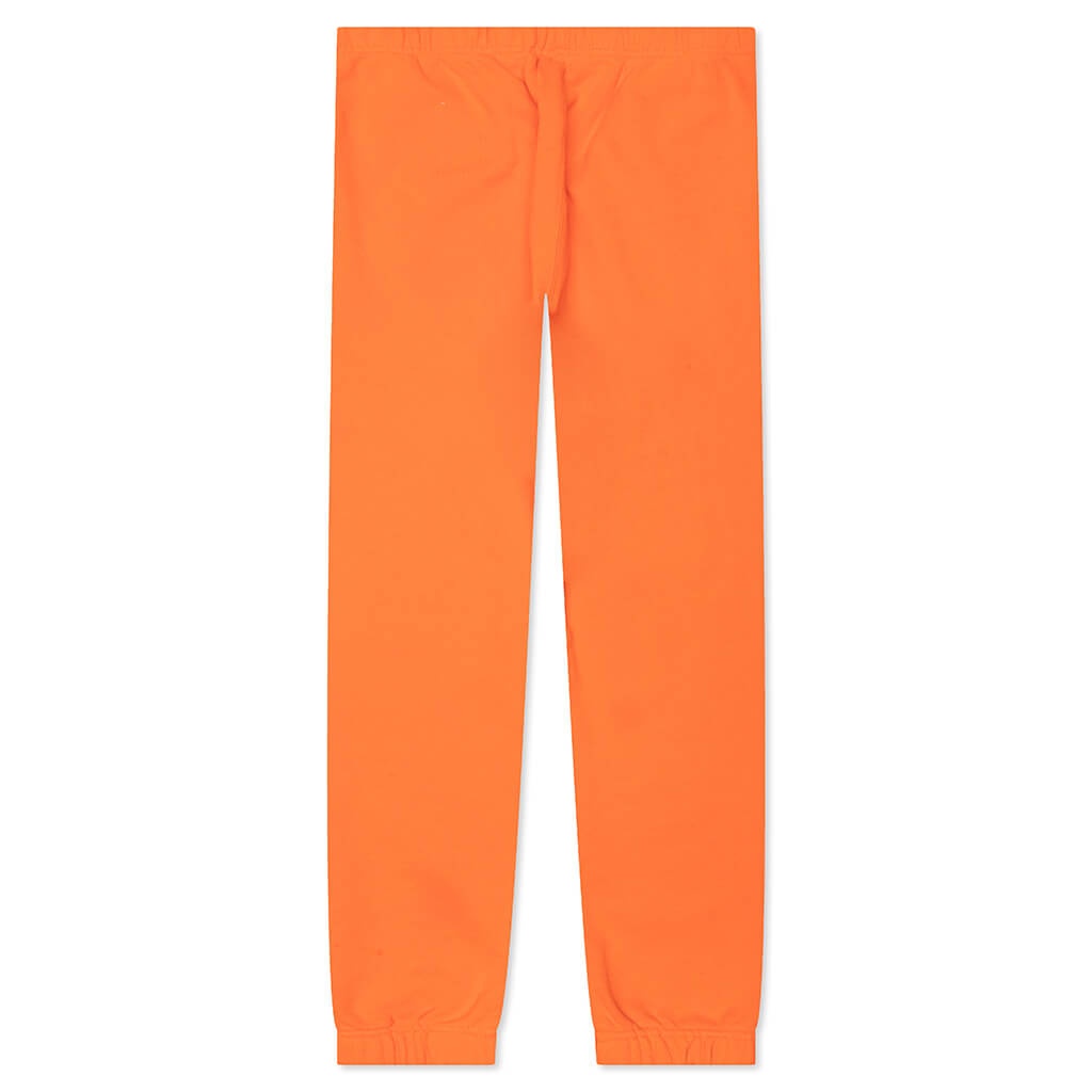 HERON PRESTON PLAIN SWEATPANTS CTNMB VERTIC - ORANGE/WHITE - 2