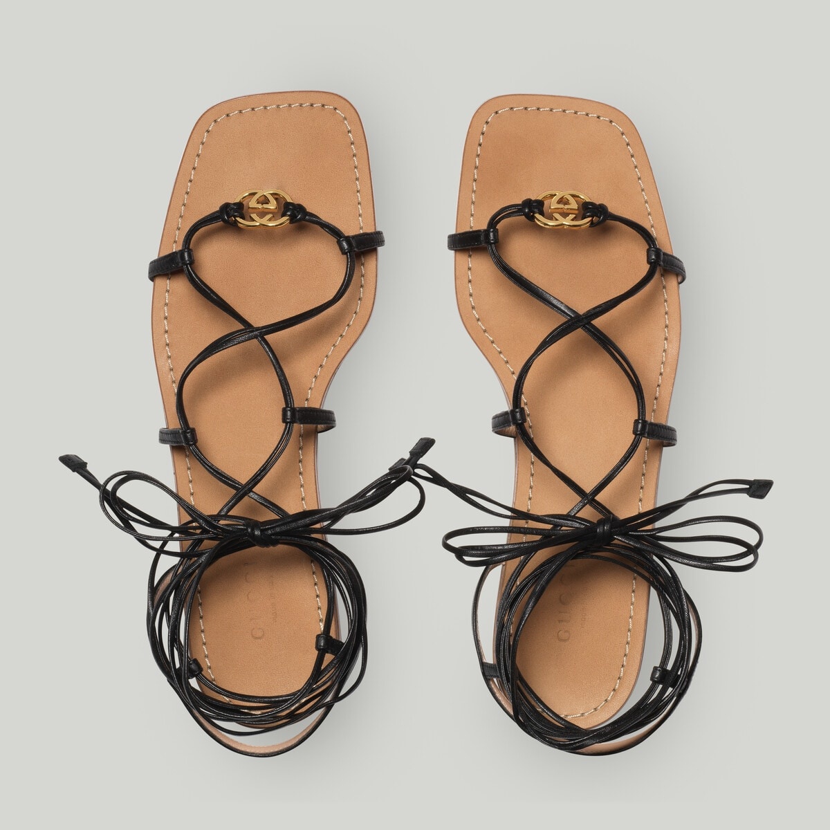 Women's Interlocking G strappy sandal - 4