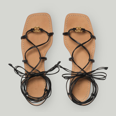 GUCCI Women's Interlocking G strappy sandal outlook