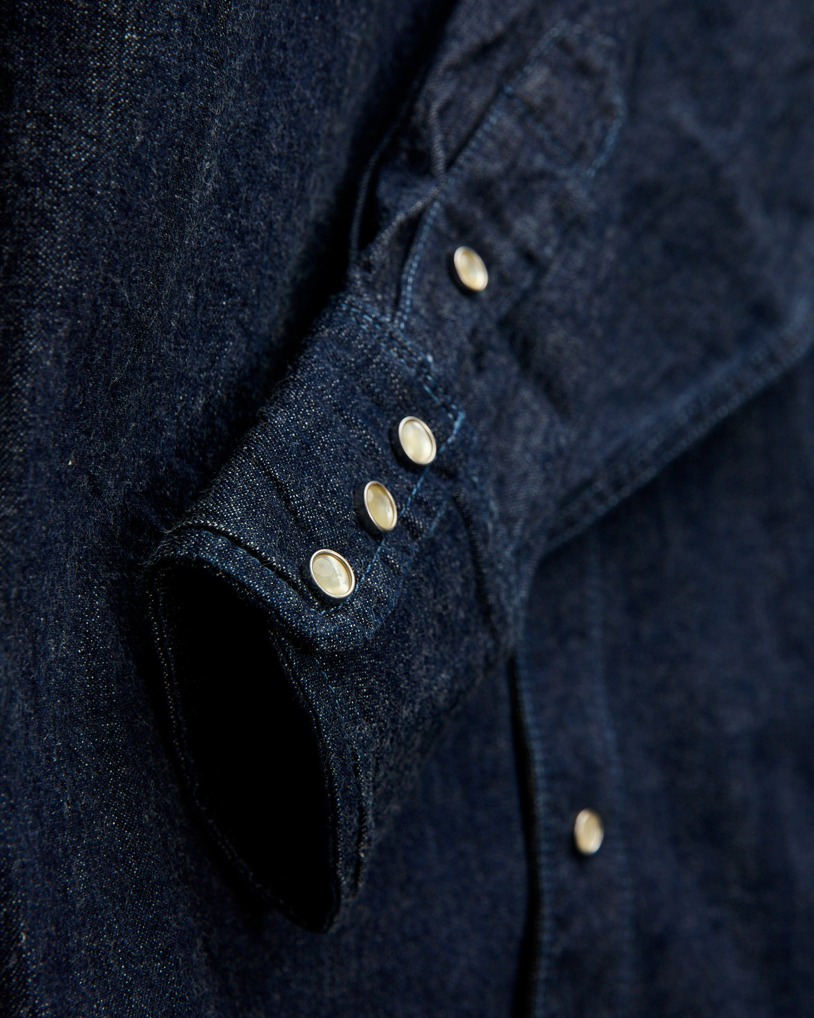 11oz Western Scout Shirt in 1900s Denim - 5