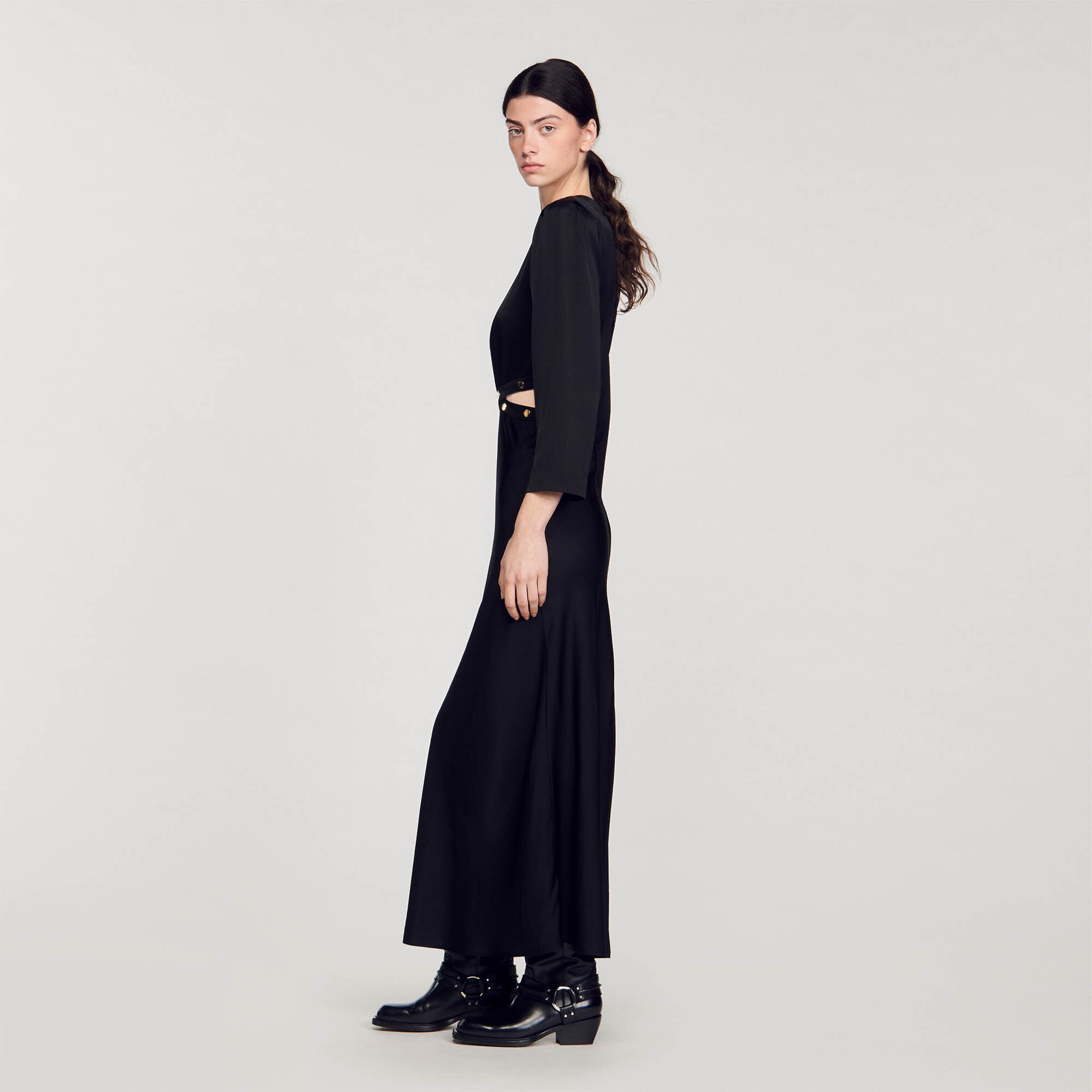 SATIN-FINISH MAXI DRESS - 7