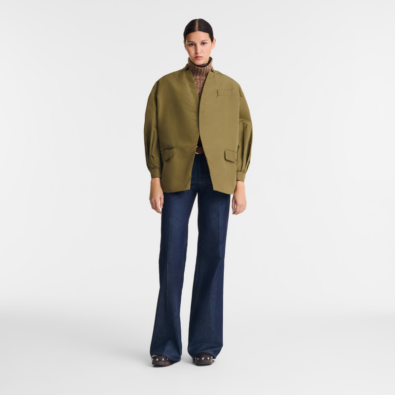 Longchamp Kimono jacket Artichoke - Technical taffeta outlook