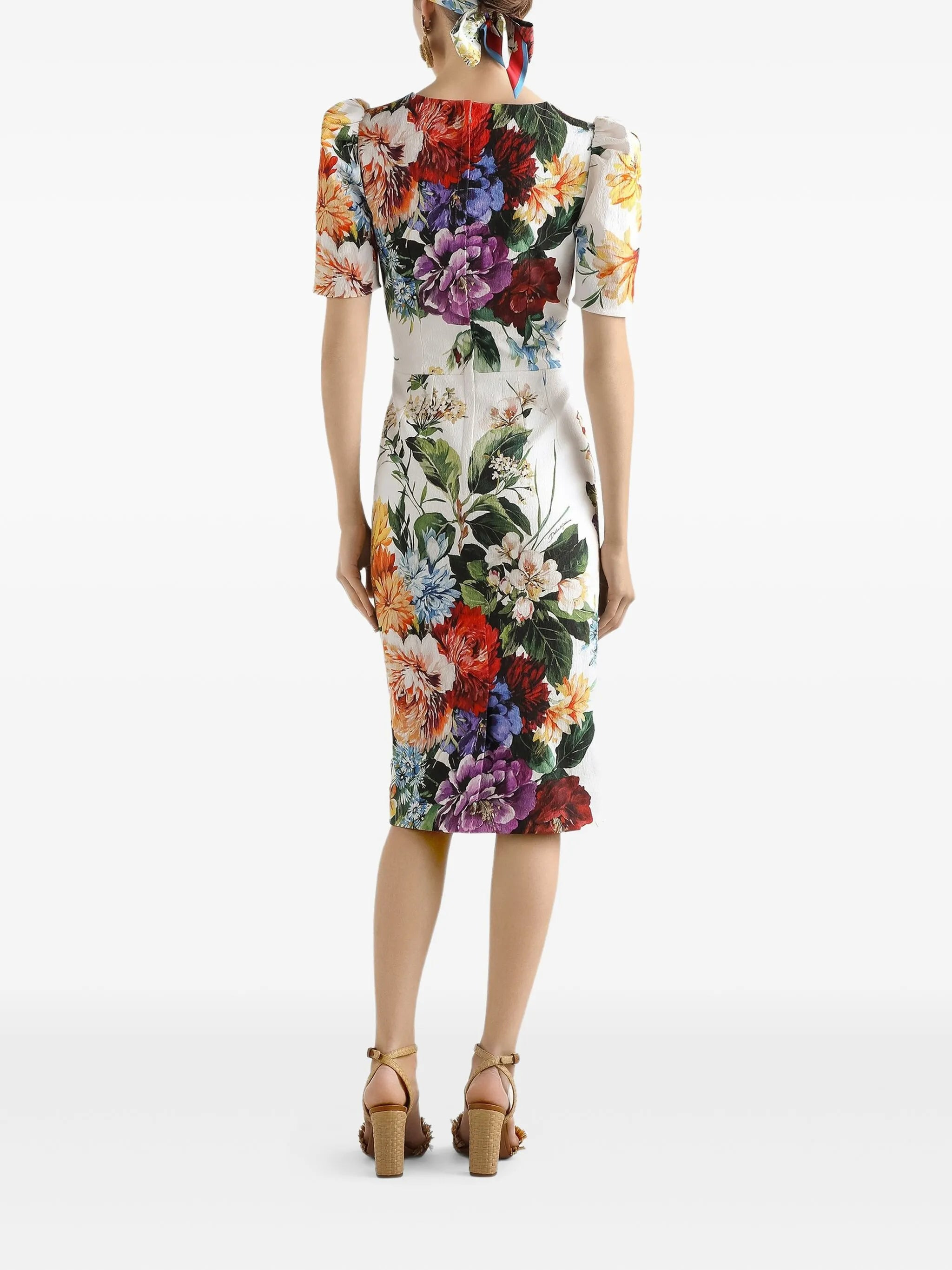Dolce & Gabbana Floral-print Midi Dress - 2