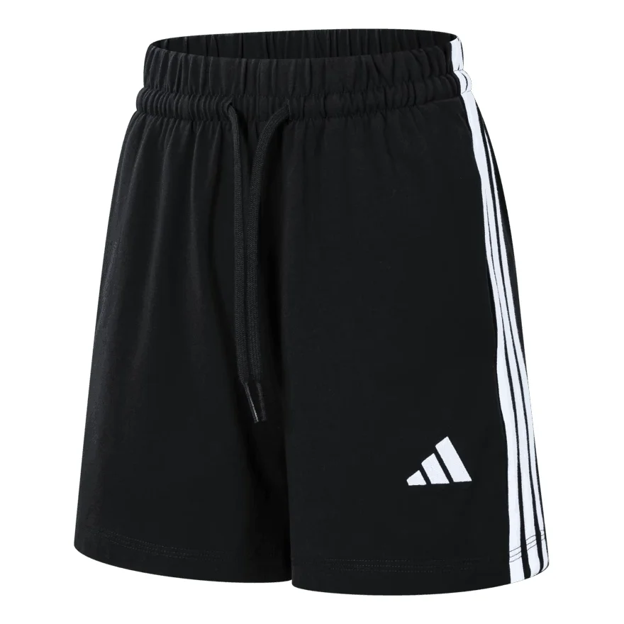 (WMNS) adidas 3 Tripes Shorts 'Black White' JY8574 - 1