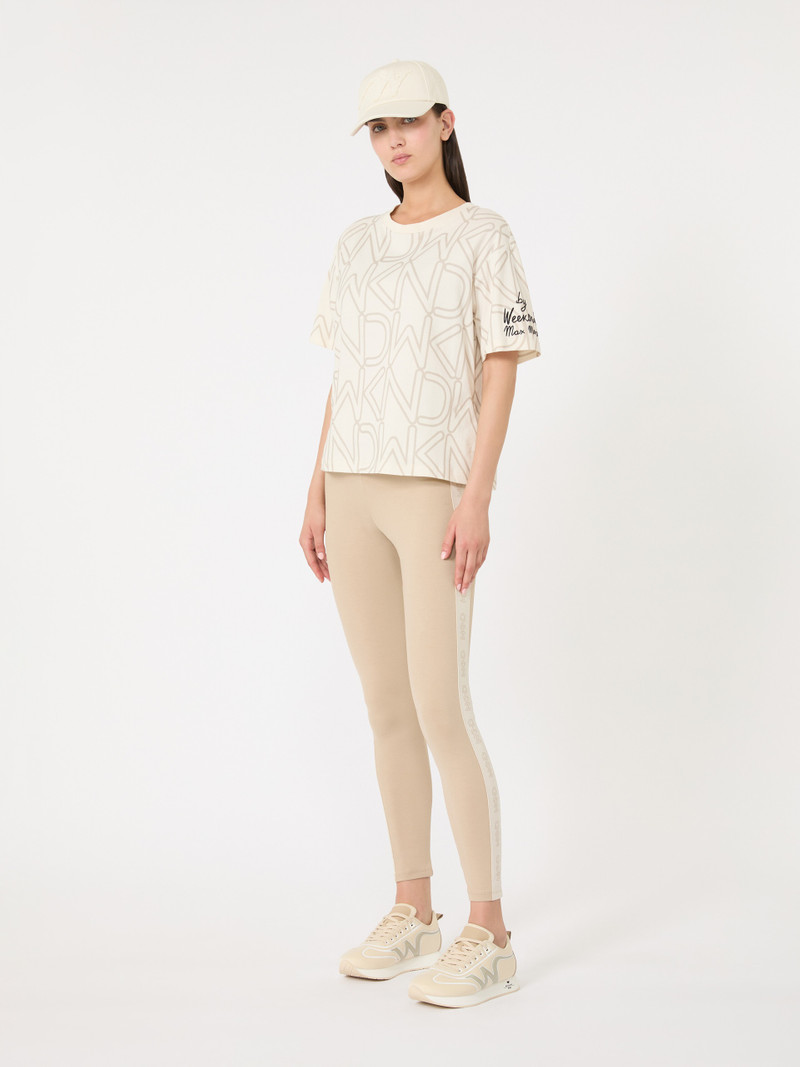 WEEKEND Max Mara ACLINE Printed organic cotton T-shirt outlook
