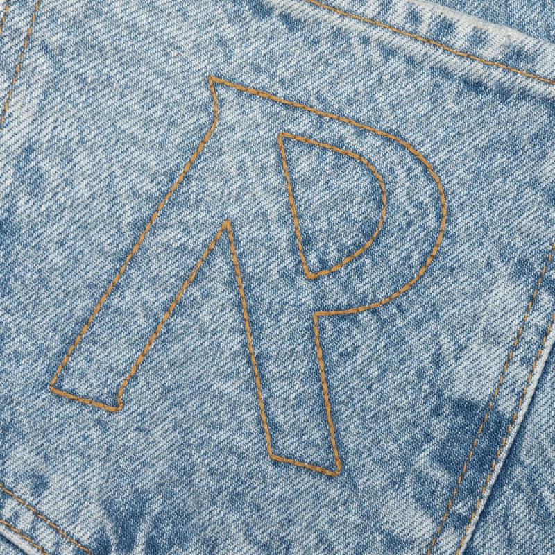 TAILORED DENIM SHORTS - BLUE 4