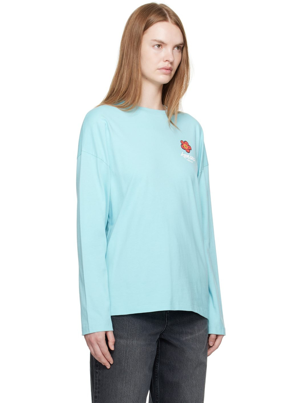 Blue Kenzo Paris Futura 2000 Edition Long Sleeve T-shirt - 2