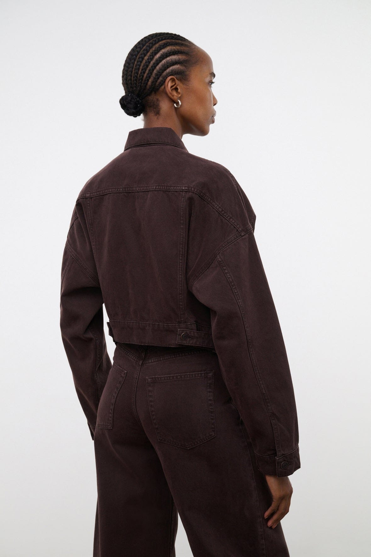 STAUD GLEN DENIM JACKET EARTH - 3