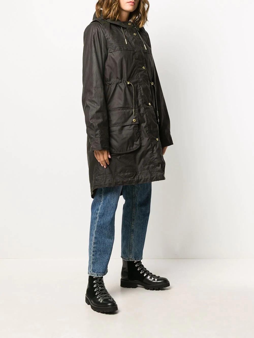 hooded parka coat - 3