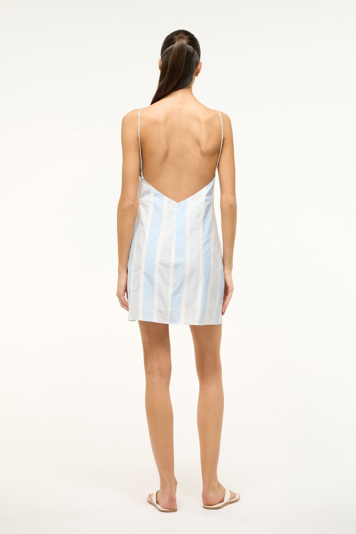 STAUD BIANCO DRESS ADRIATIC STRIPE - 5