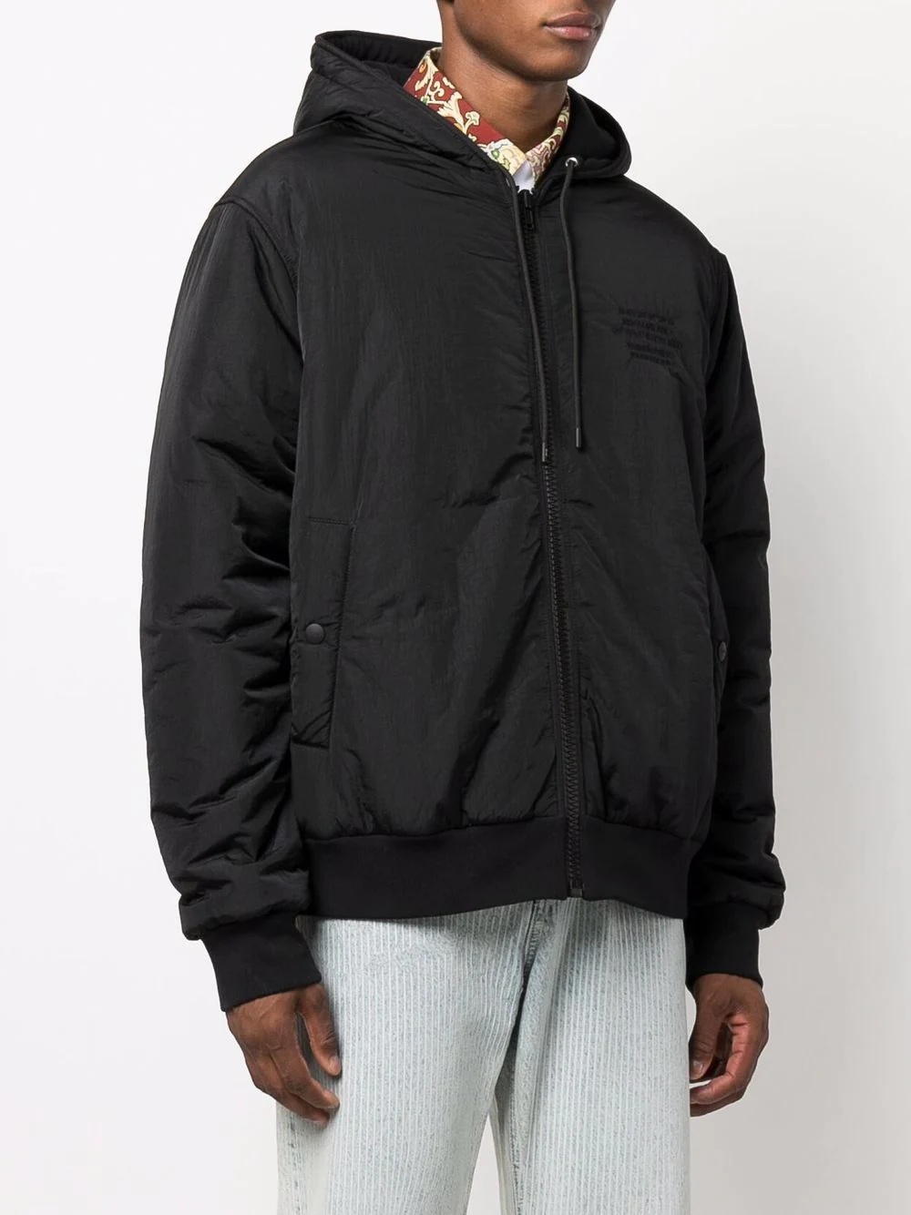 reversible drawstring hooded jacket - 3