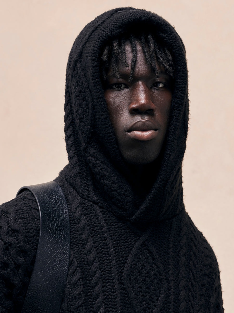 Cable Knit Hoodie - 5