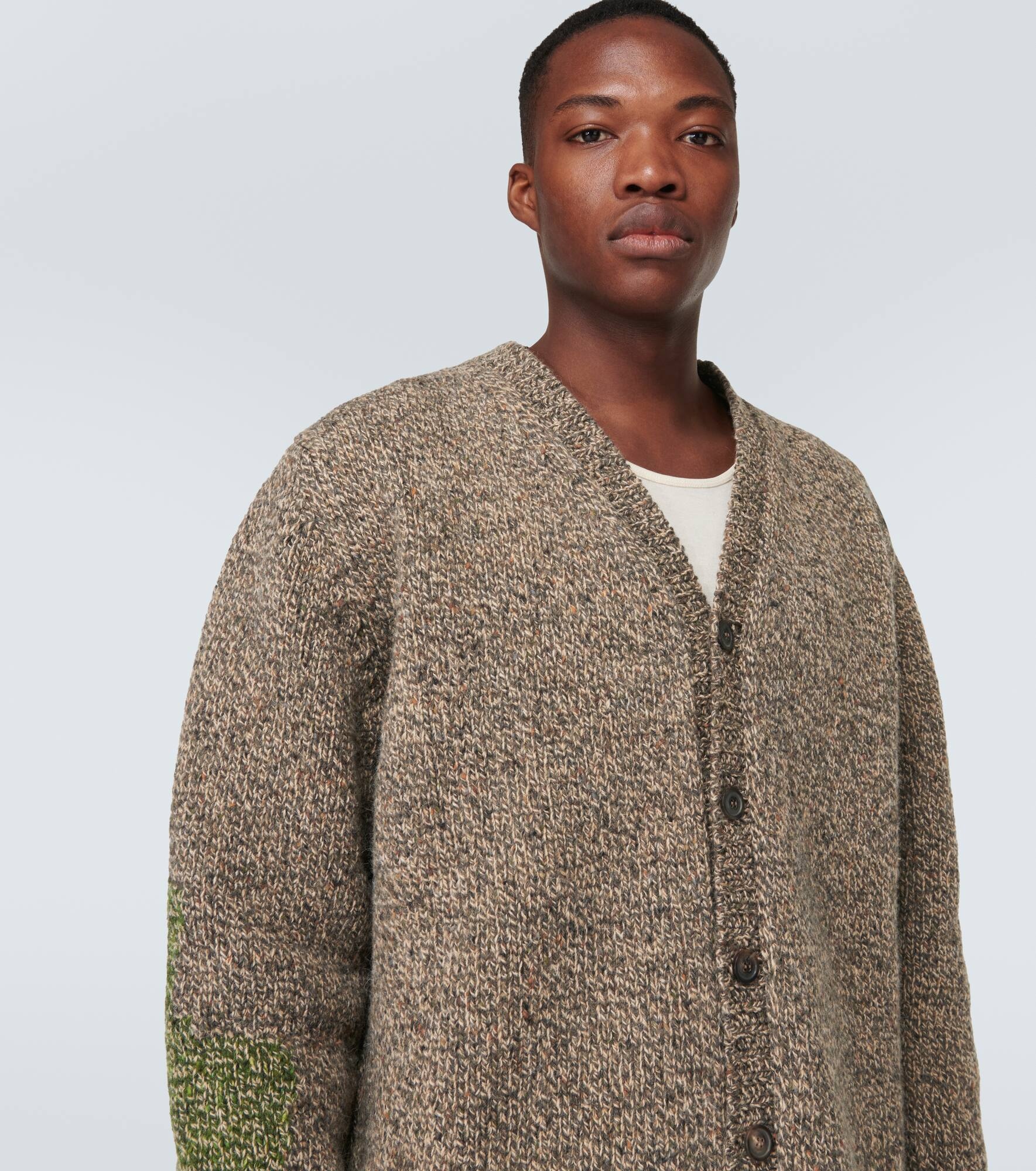 Wool and alpaca cardigan - 5