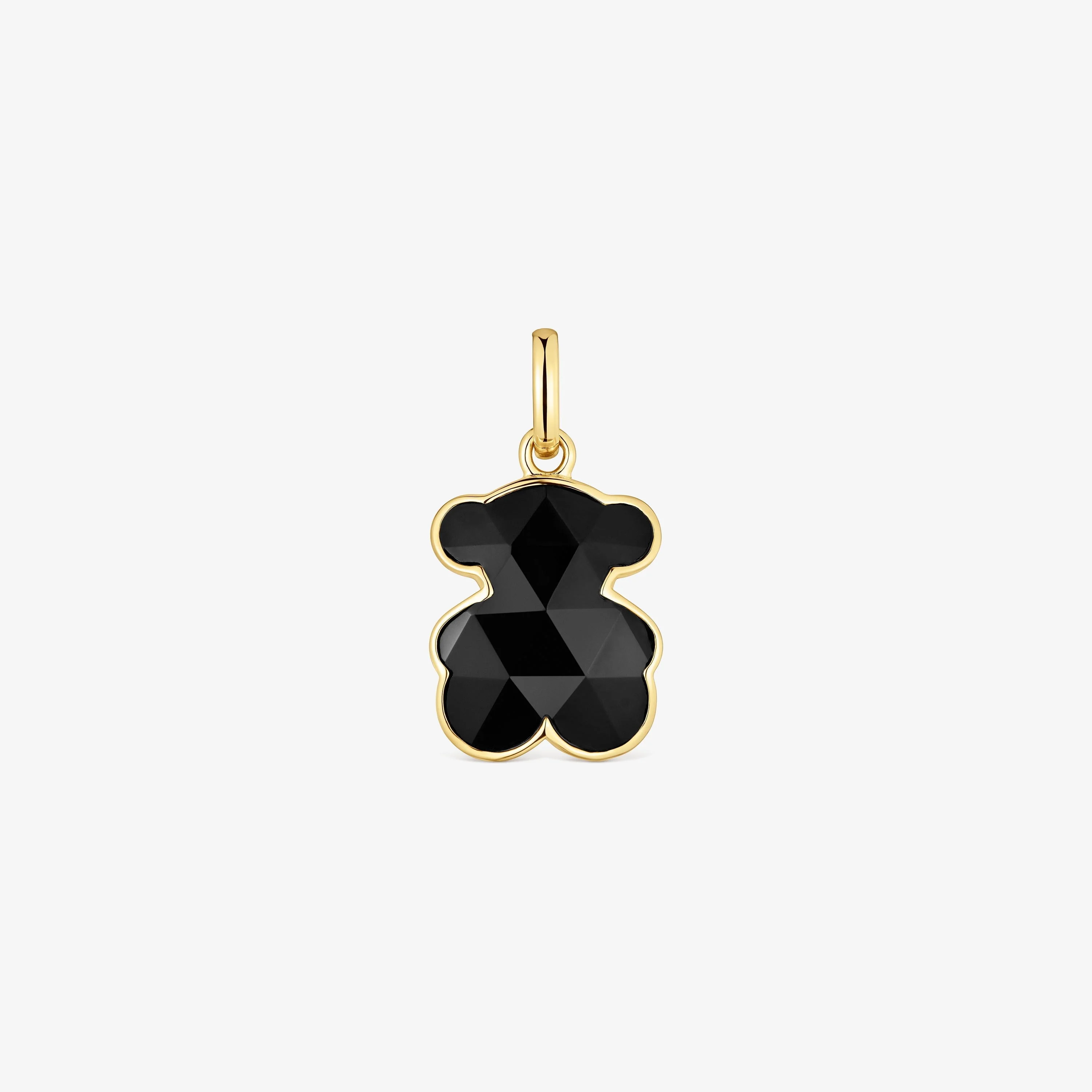 Small 18K gold vermeil bear Pendant with onyx bear motif TOUS Icon Color - 1