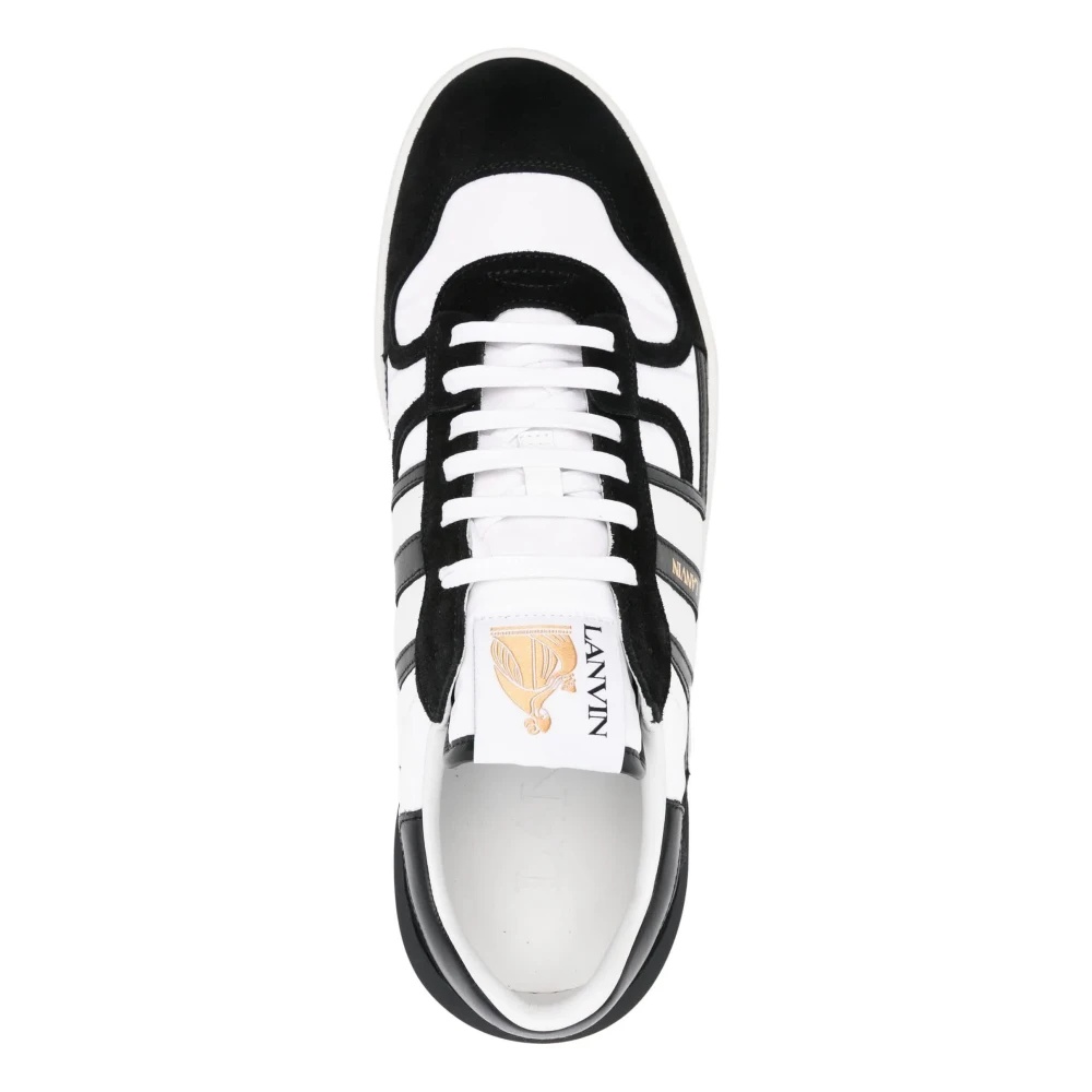 Lanvin OPTIC WHITE BLACK CLAY SNEAKERS | miinto | REVERSIBLE
