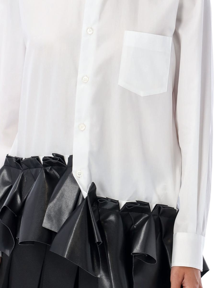 Comme Des Garçons Ruffled Popeline Shirt - 3