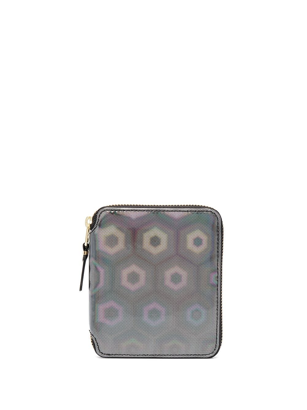 holographic zipped wallet - 1