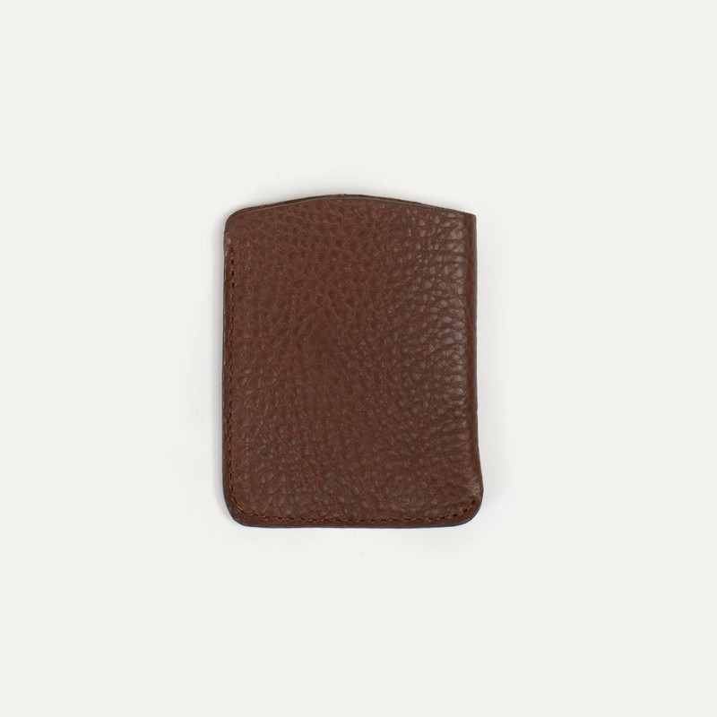 Bleu de Chauffe INTRO BUSINESS CARD HOLDER  -  AMBER BROWN outlook