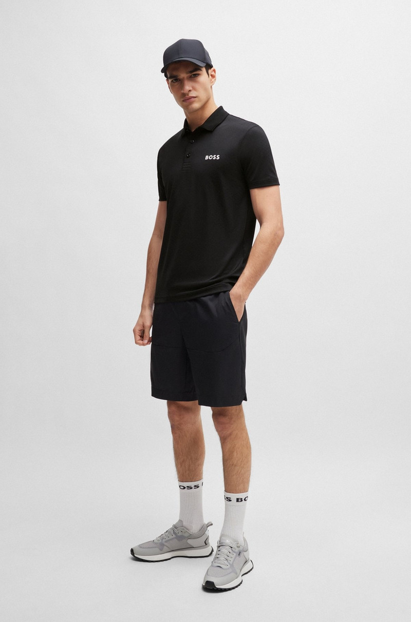 BOSS DEGRADÉ-JACQUARD POLO SHIRT WITH CONTRAST LOGO outlook