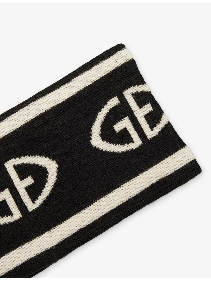 GOLDBERGH Tiara Logo-Intarsia Wool Headband outlook