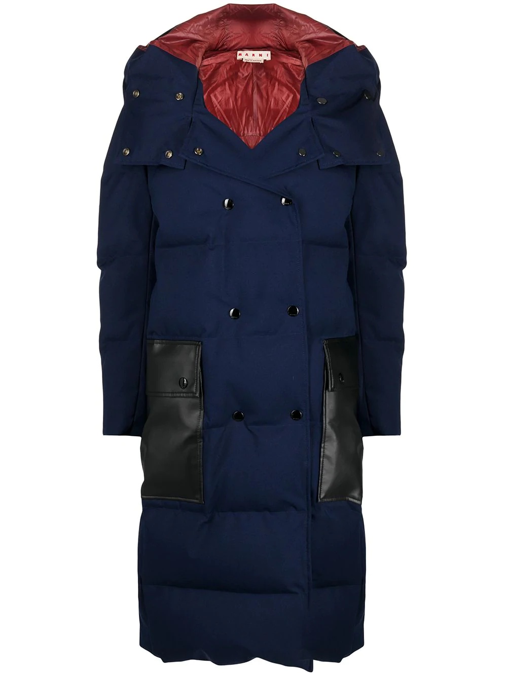 oversized hooded puffer coat - 1