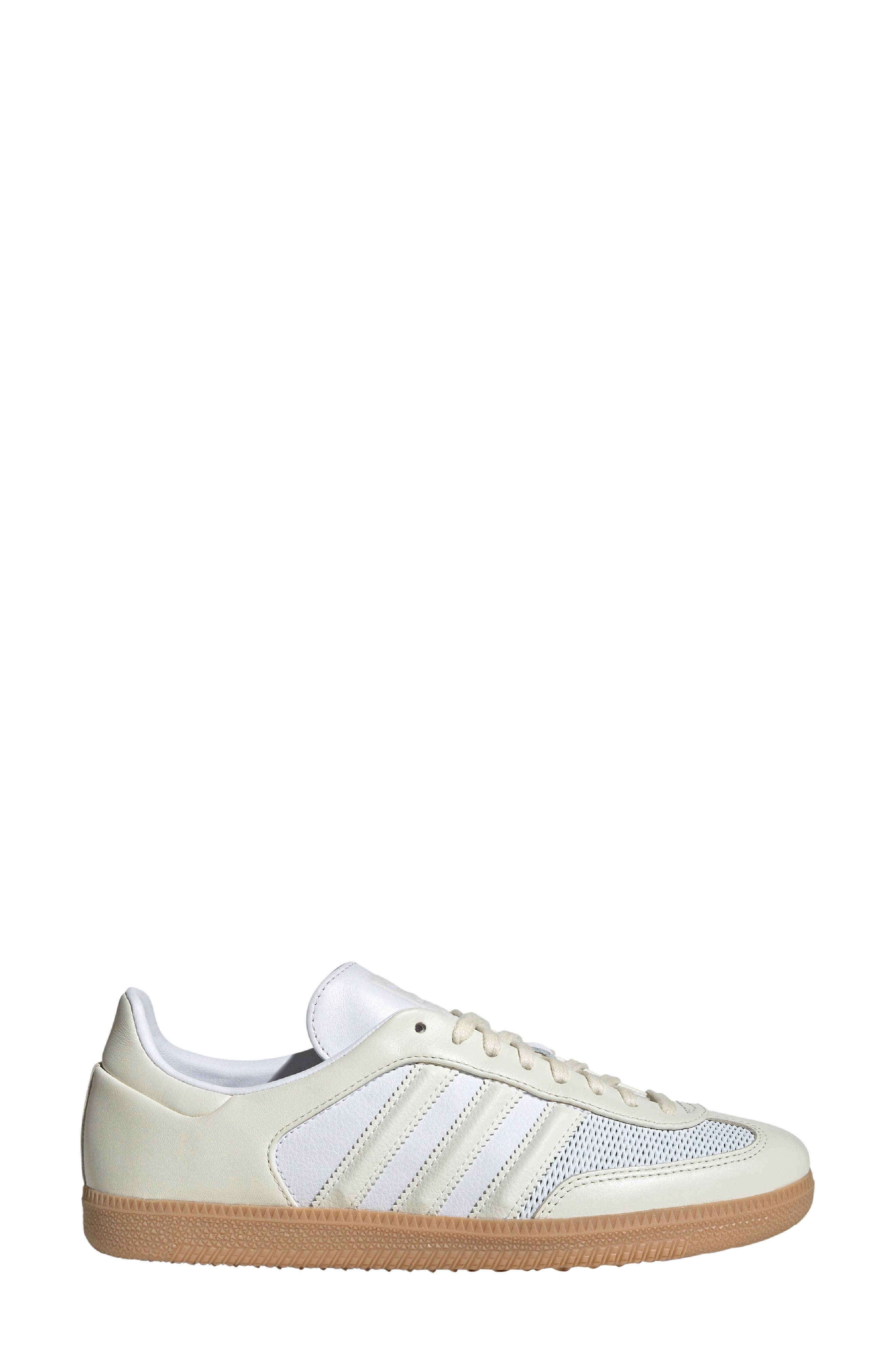 adidas Samba OG Sneaker in White/Off White/Gum at Nordstrom - 3