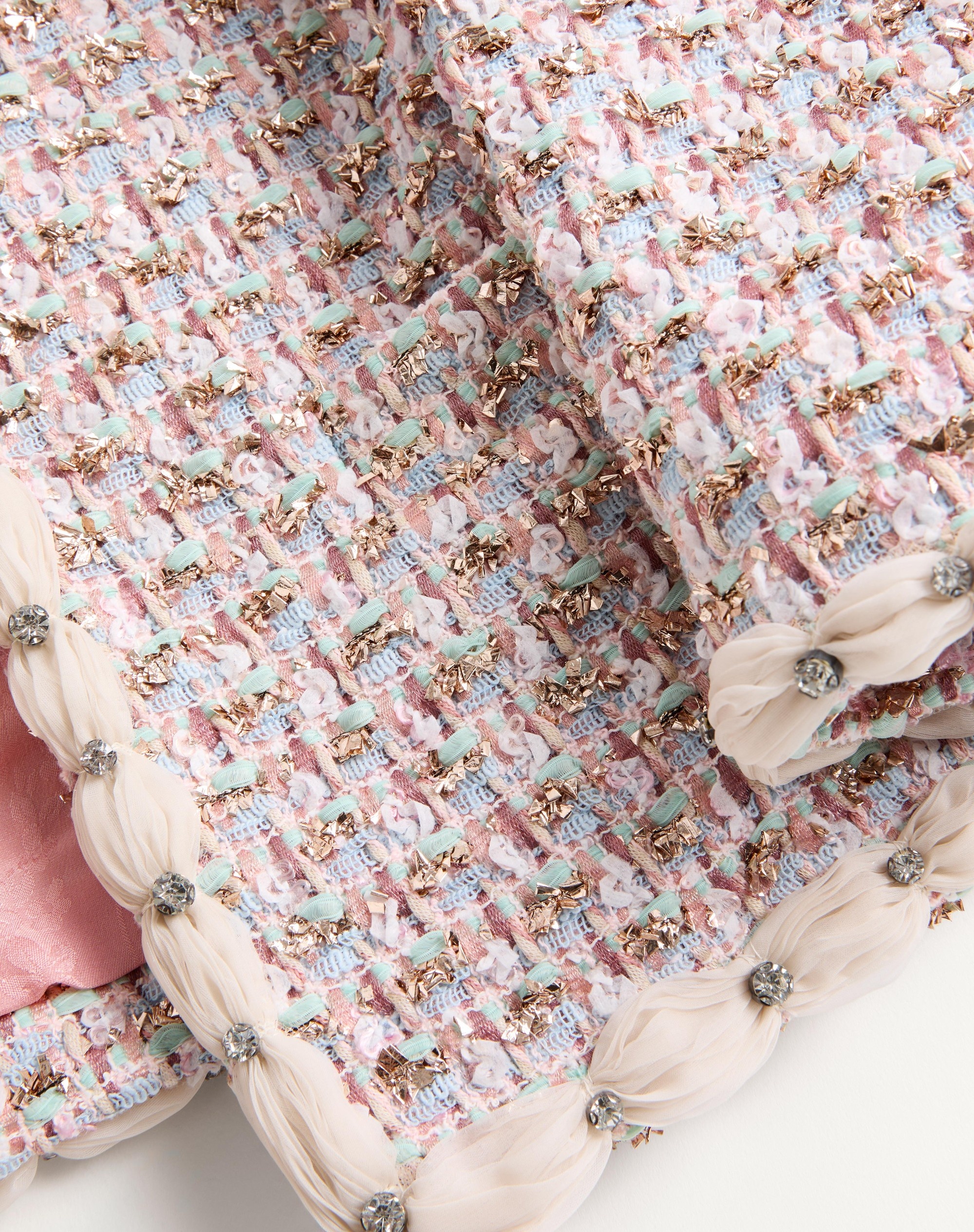 EMBROIDERED RIBBON TWEED JACKET - 3