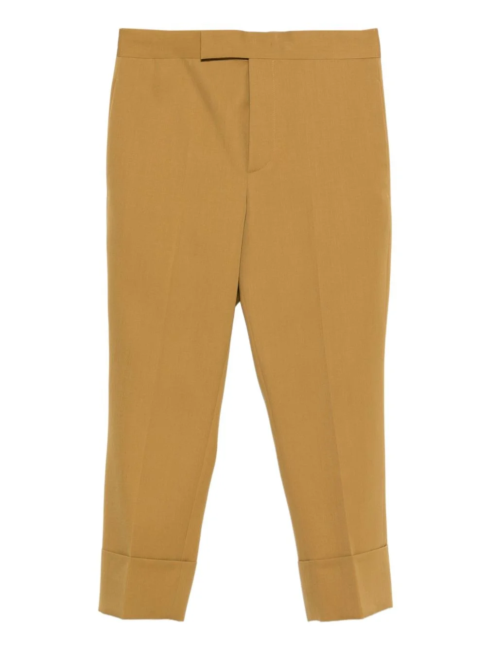 gabardine cuffed trousers - 1