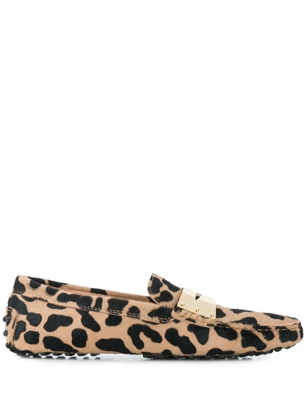 animal print loafers - 1