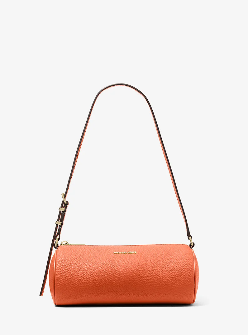 Izzy Small Pebbled Leather Barrel Pochette - 1