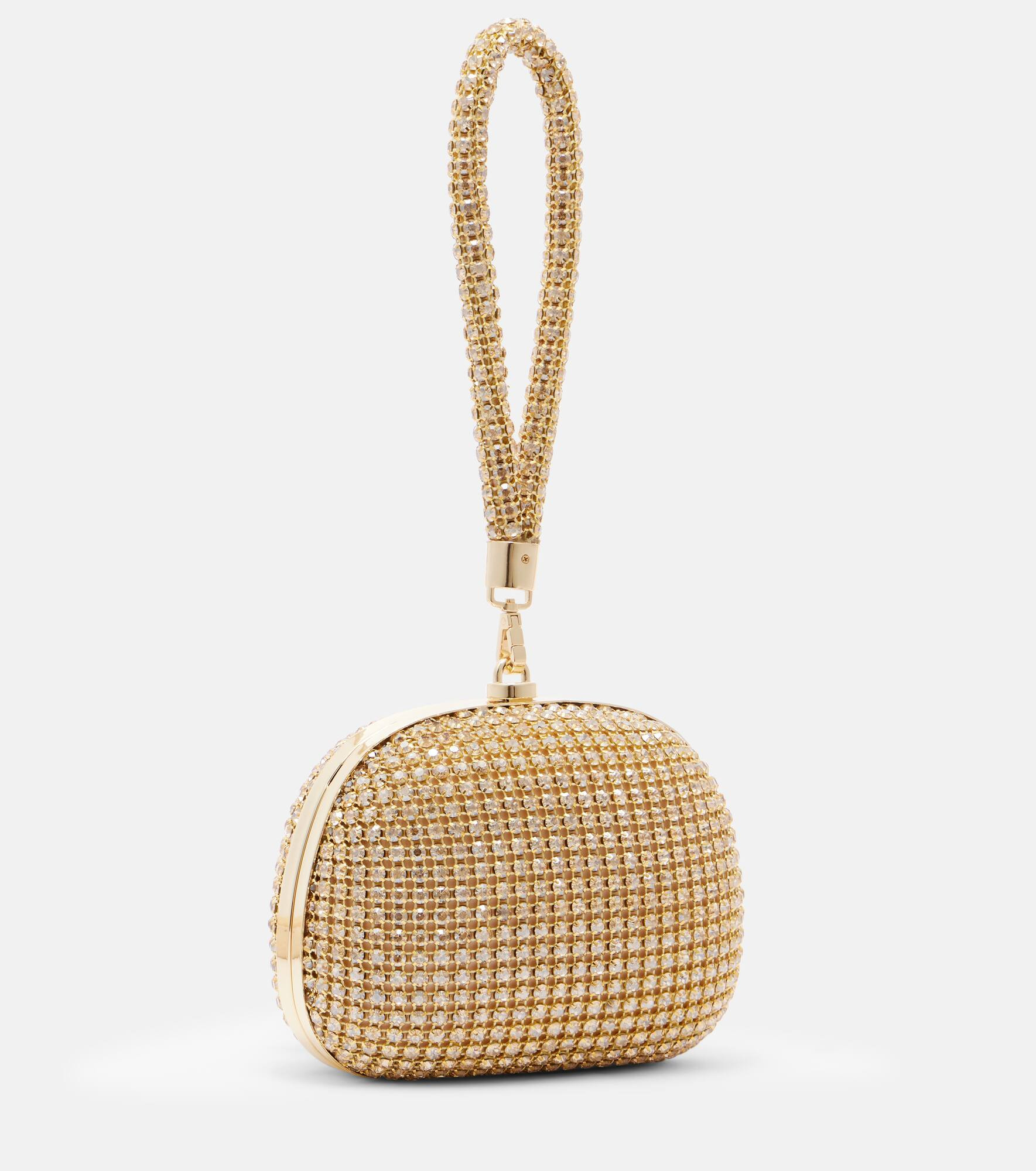 Bow Mini crystal-embellished clutch - 4