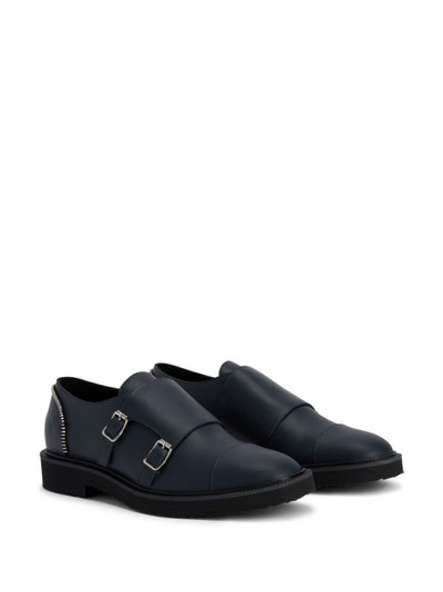 Giuseppe Zanotti Johnny buckled leather loafers outlook