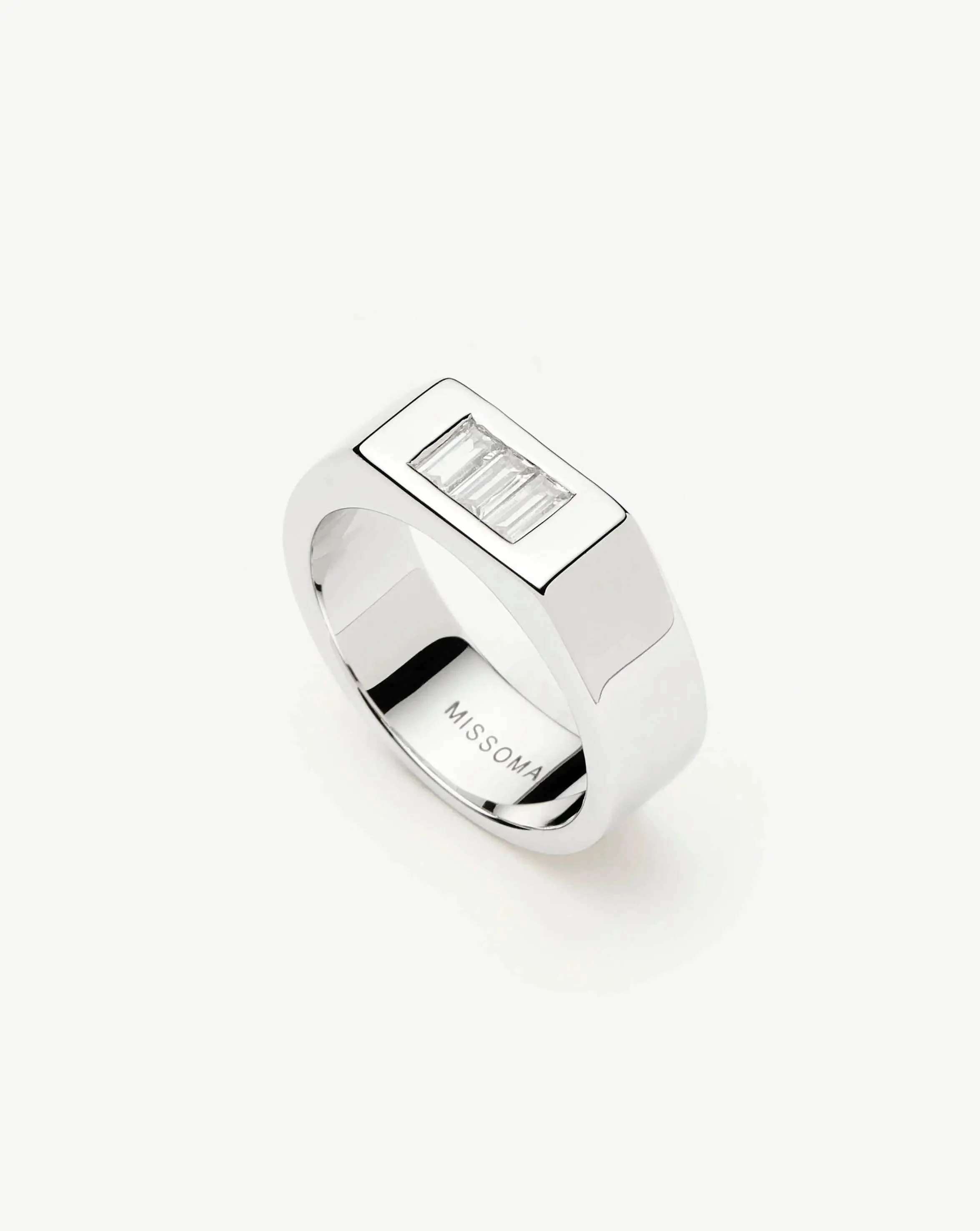 Lucy Williams Triple Stone Chunky Ring - 1