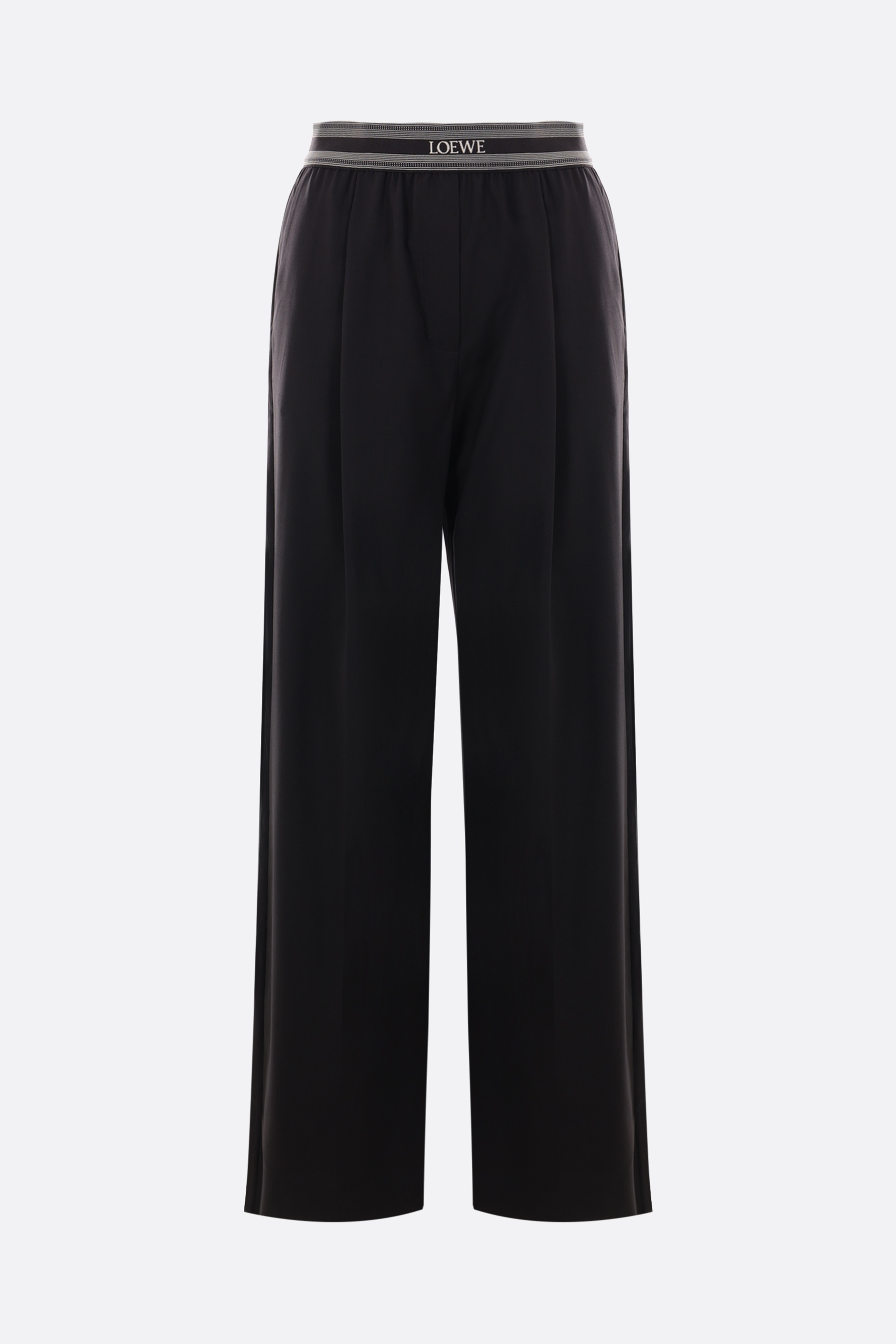 WIDE-LEG WOOL TROUSERS - 1