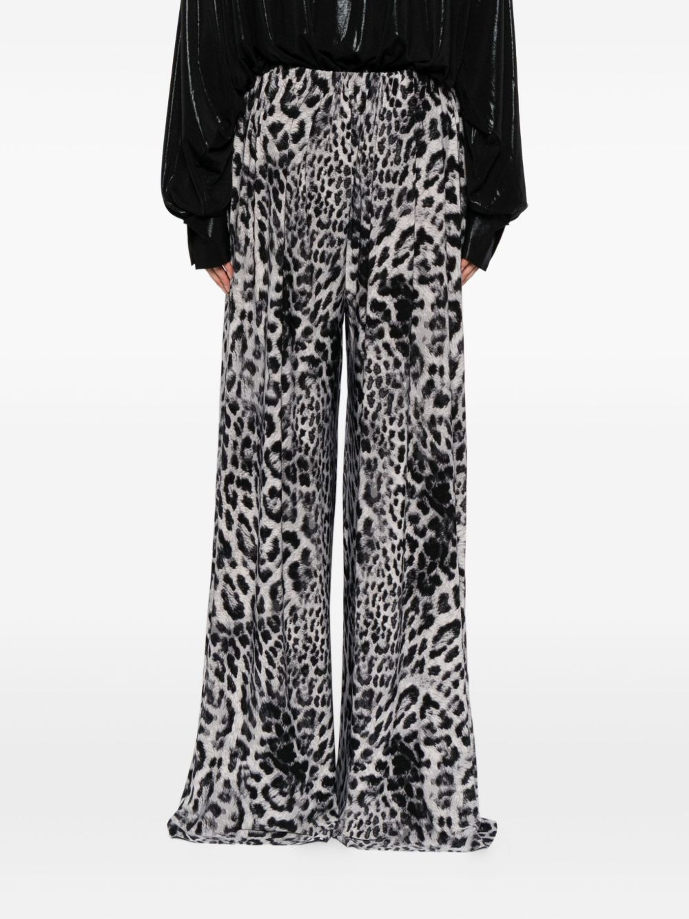 animal-printed trousers - 4