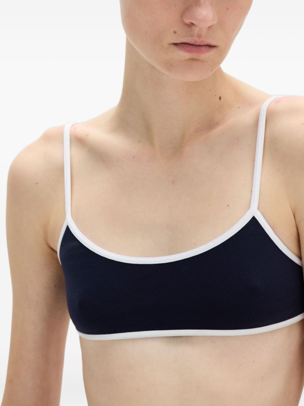 technical-knit swimsuit top - 4