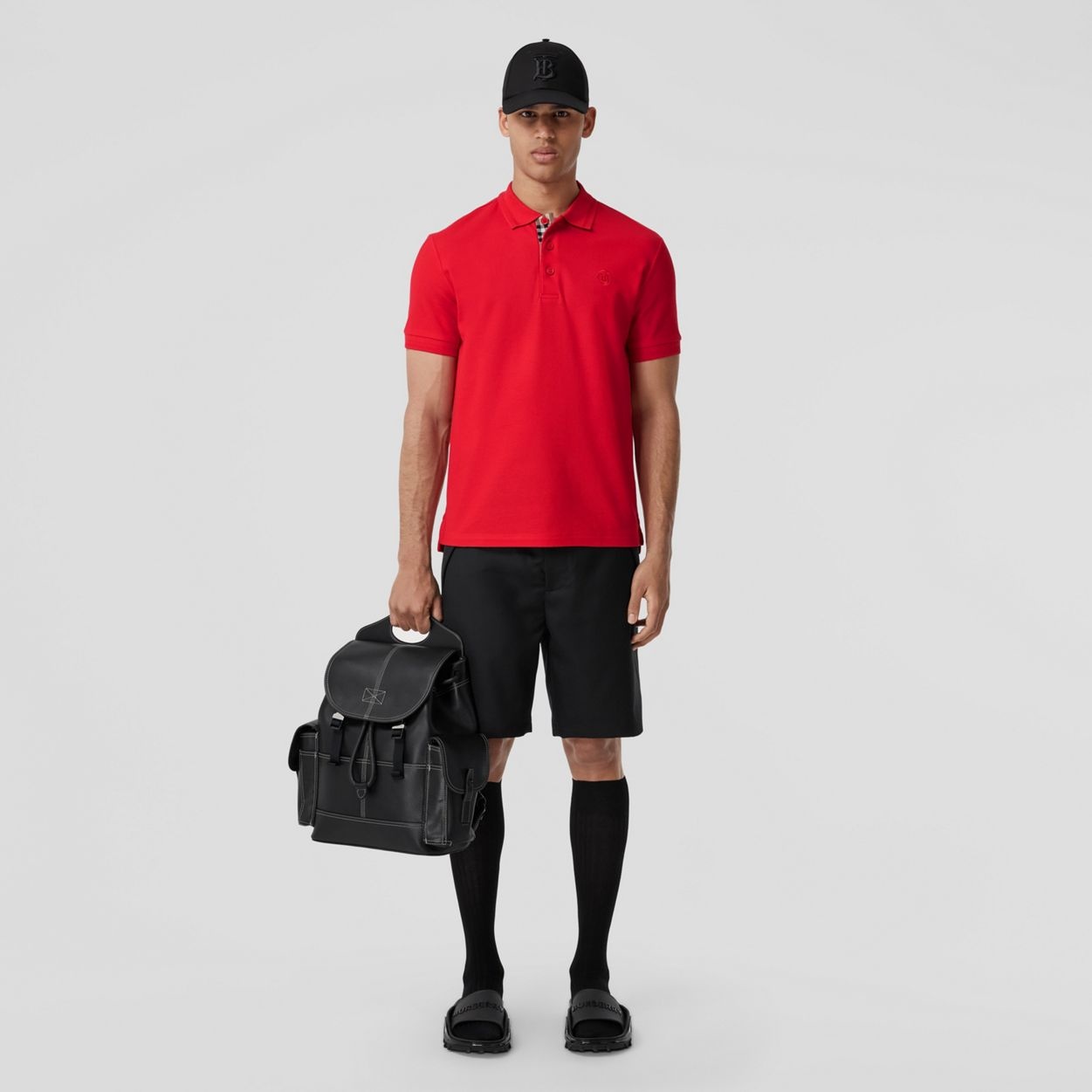Monogram Motif Cotton Piqué Polo Shirt - 2