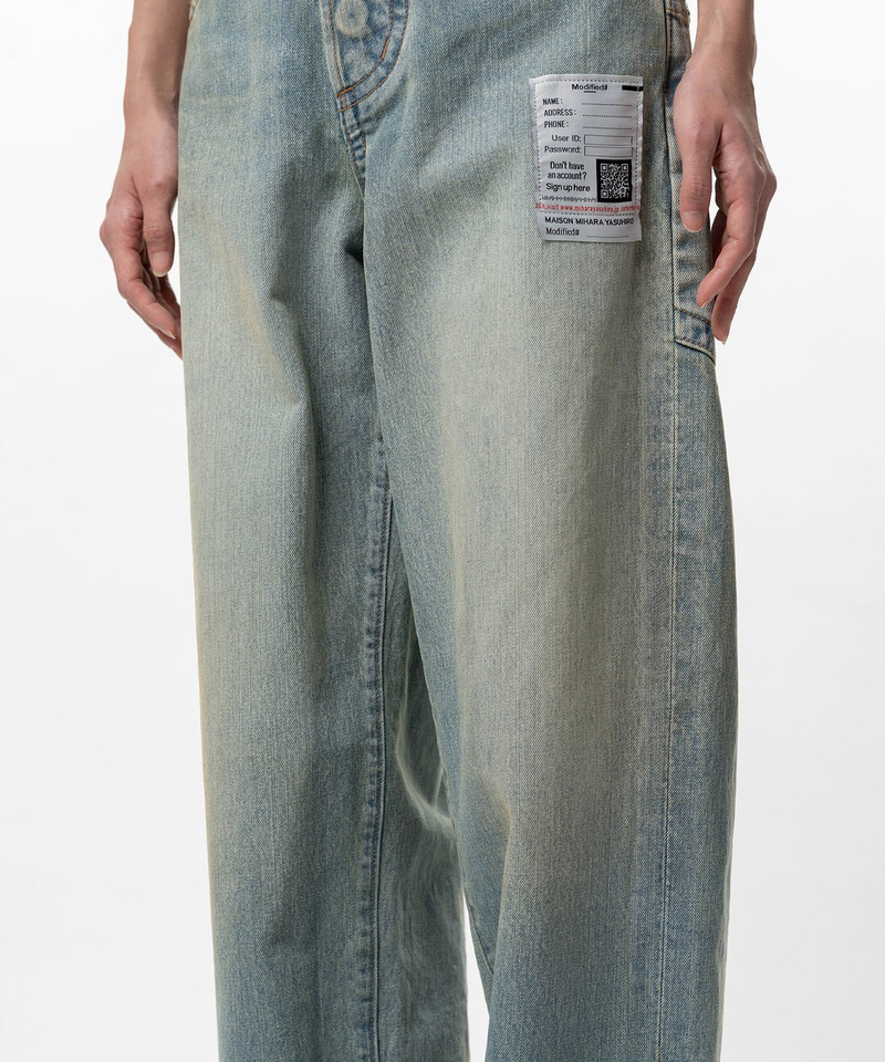 Amateur Sewn Like Wide Denim Pants 18
