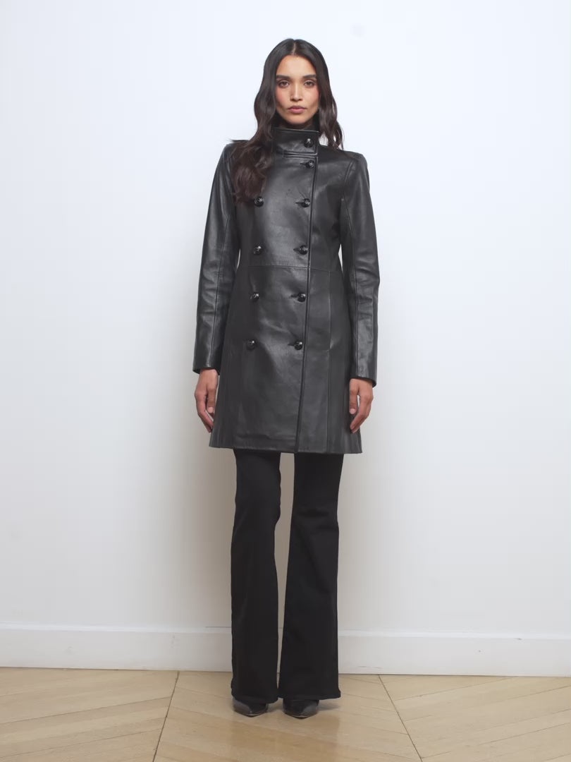 Lyon Leather Coat - 7