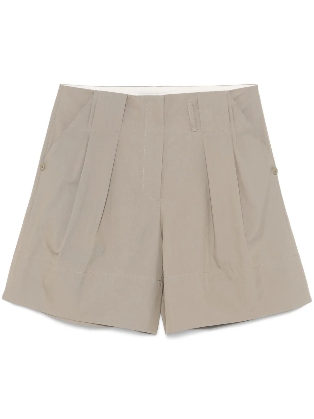 pleat-detail shorts - 1