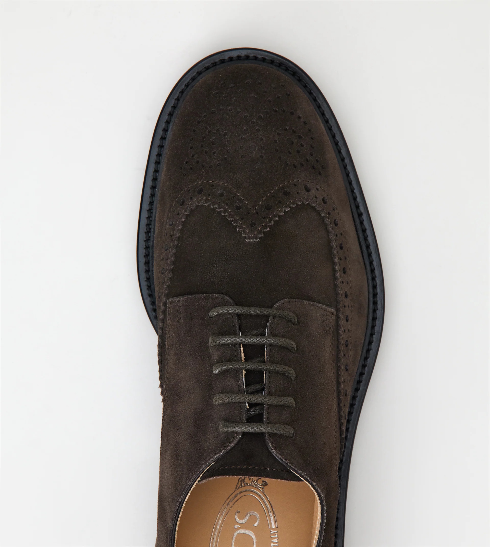 LACE-UPS IN SUEDE - BROWN - 4