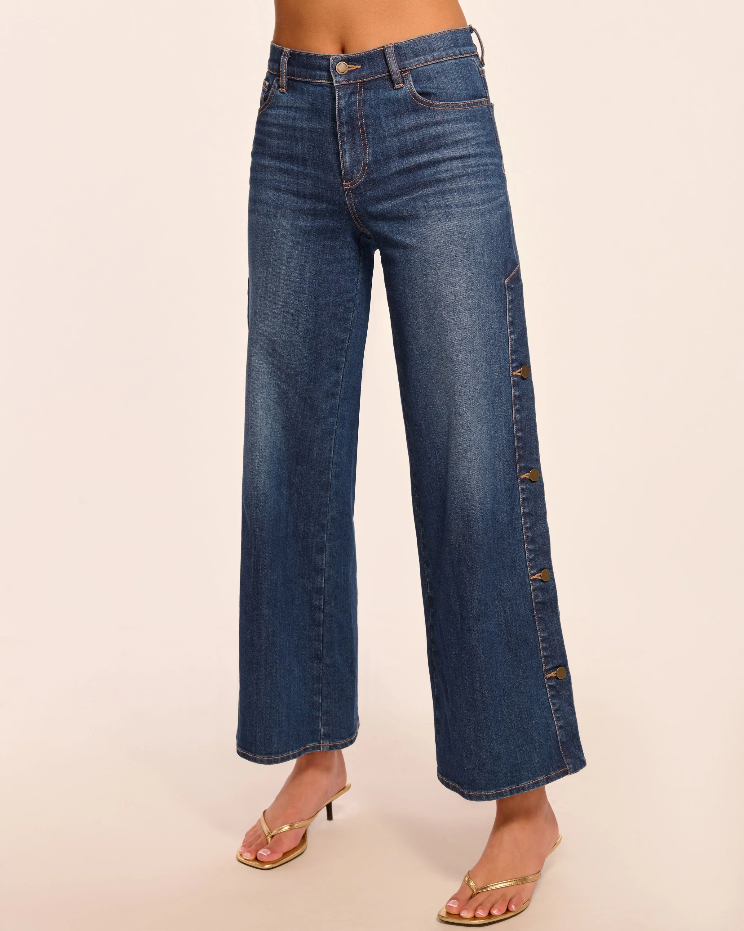 Evelina High-Rise Wide Leg Jean - 1