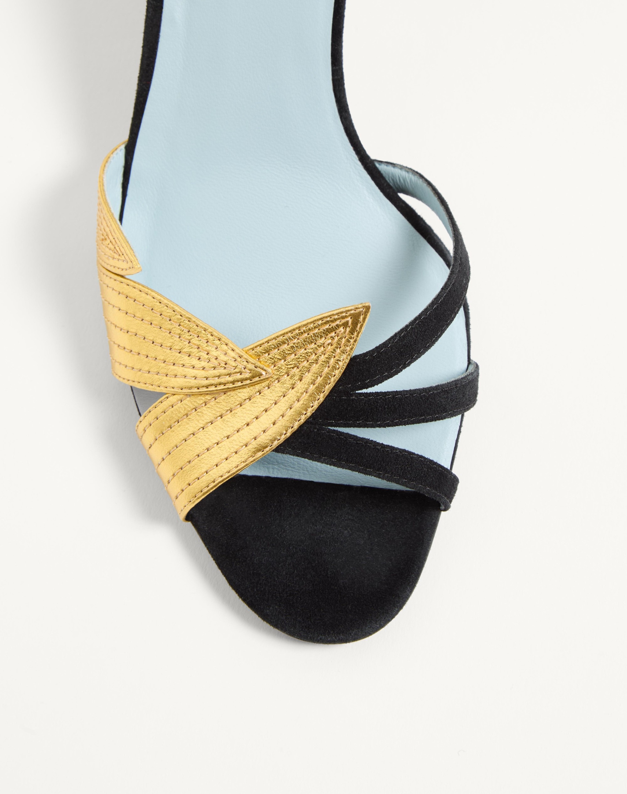 FOLIEFOLIAGE SUEDE SLIDE SANDAL 65MM - 6
