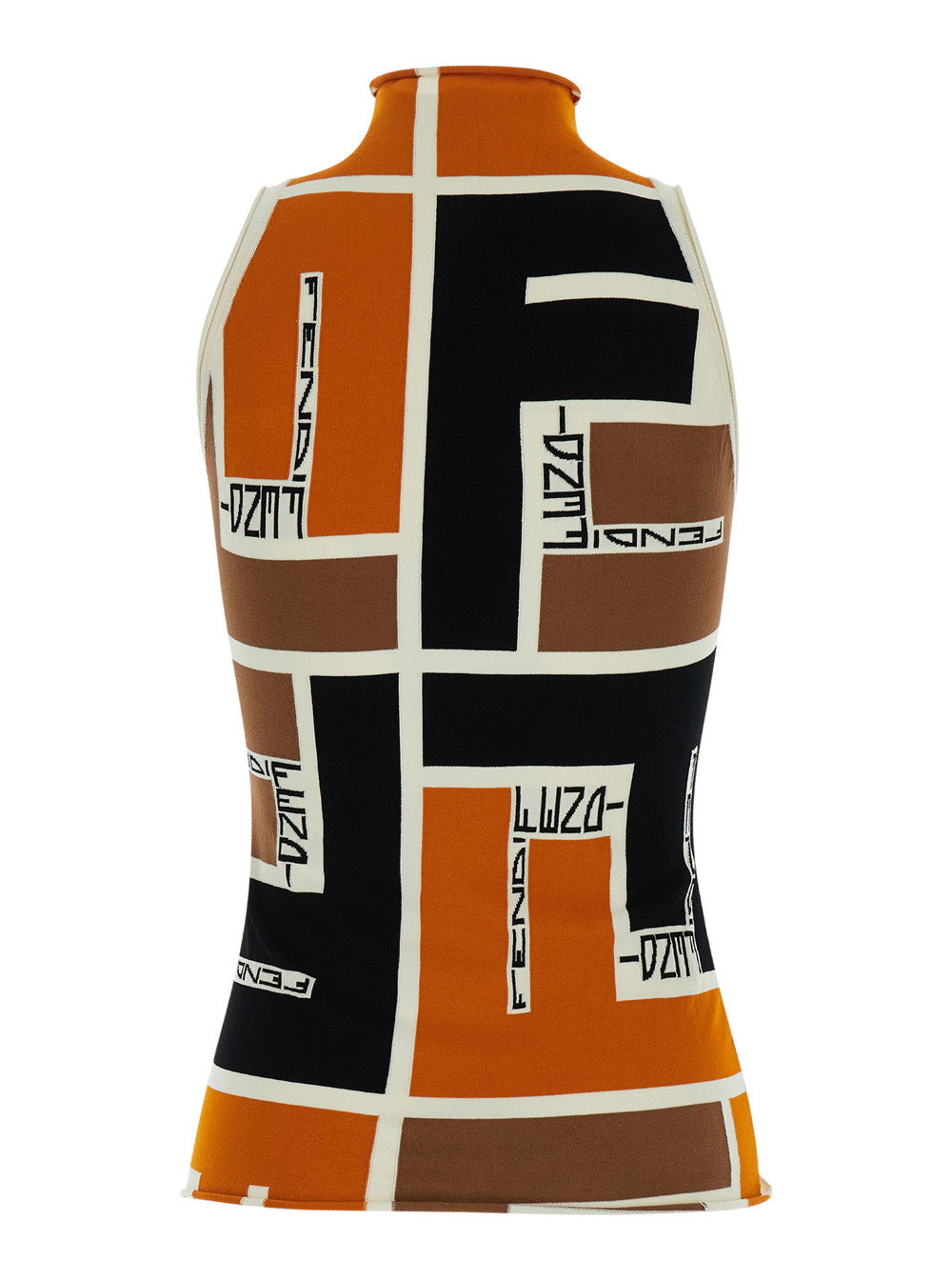 Fendi Women Multicolor Polo Neck Sweater In Viscose Blend Woman - 2