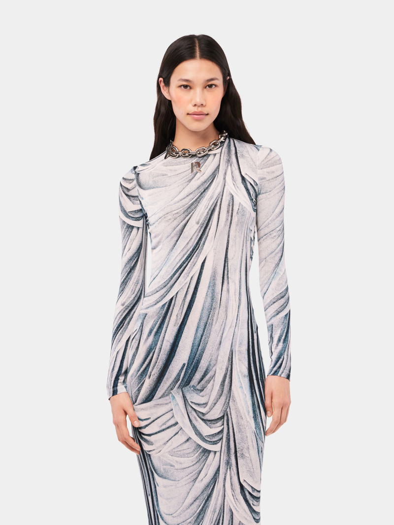 TROMPE L'¿IL BLUE STATUE PRINT에 있는 SECOND-SKIN DRESS 3