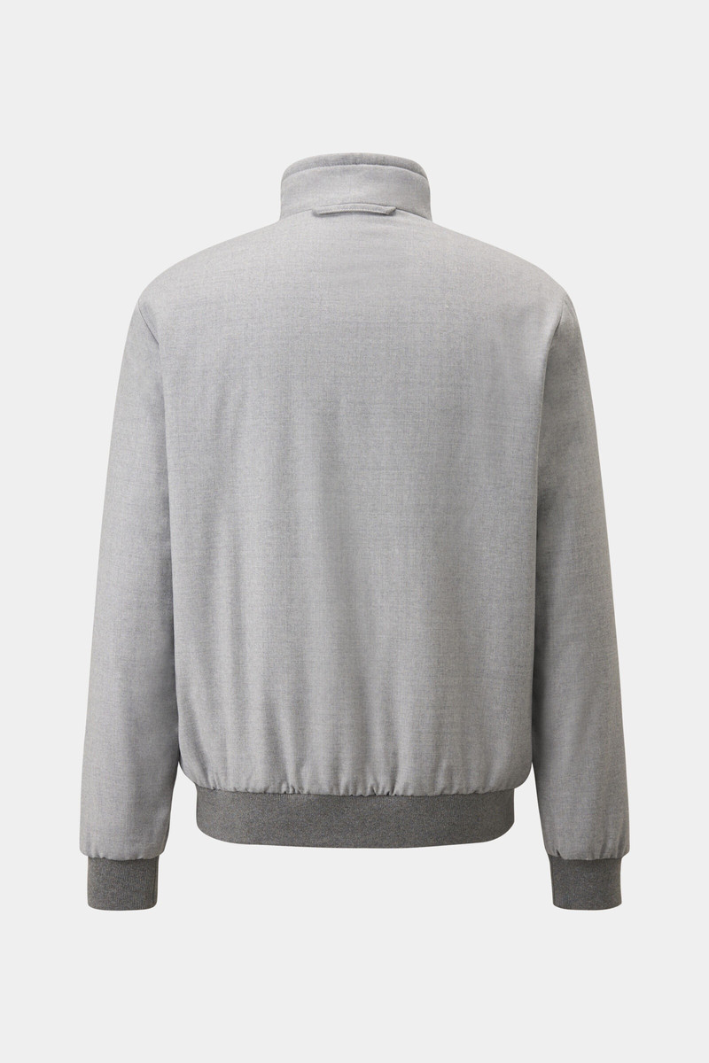 Yoris Flannel blouson in Light gray 3