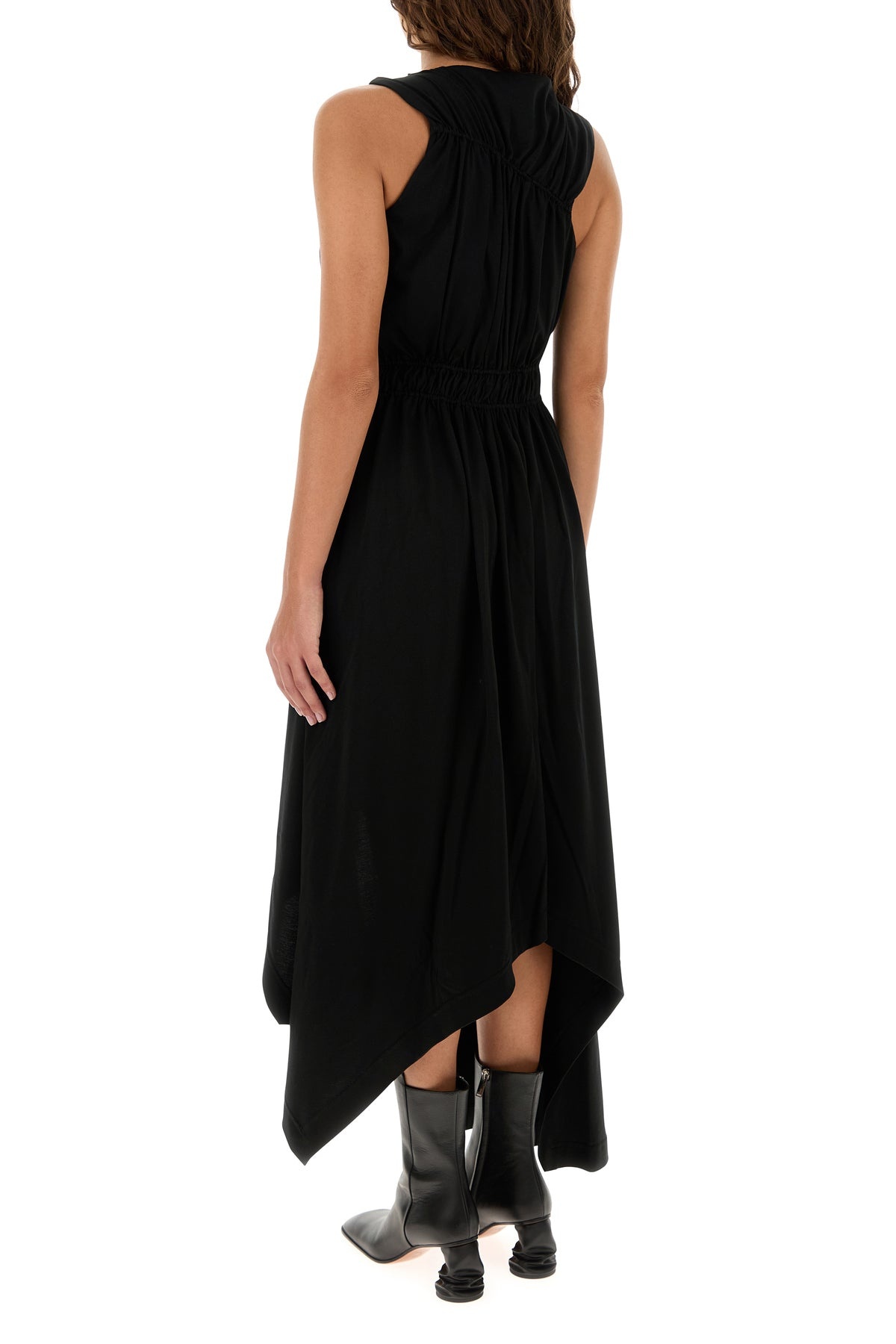 Black jersey dress - 4