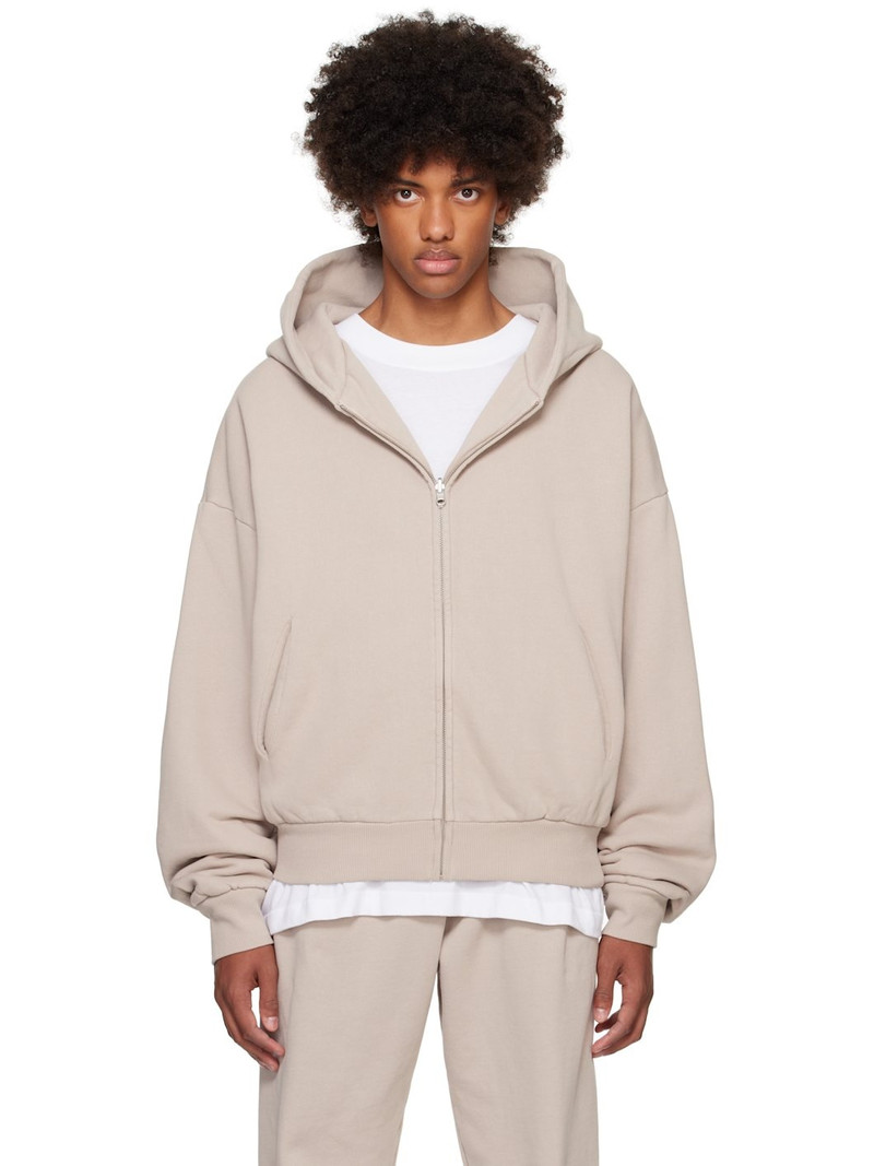 Beige Thermal Hoodie 1