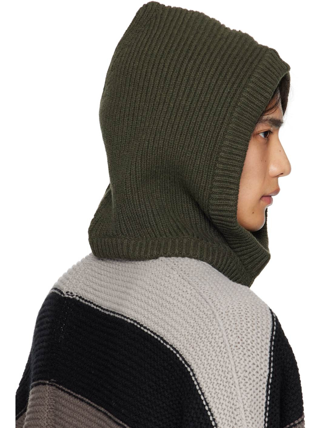 Khaki Concordians Cashmere Hood - 3